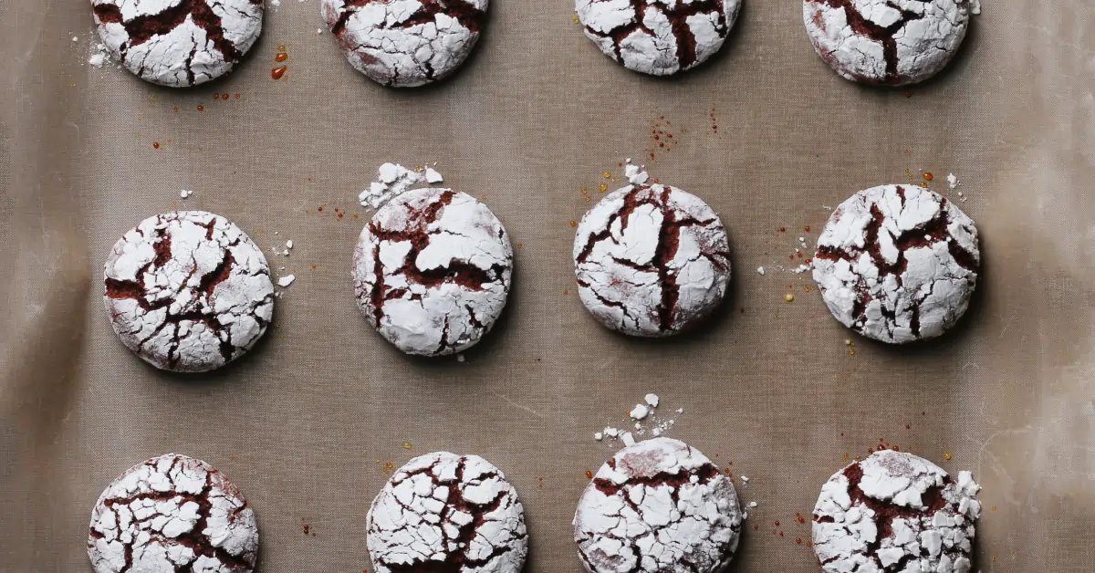 Delicious Cake Mix Crinkle Cookies on Plate