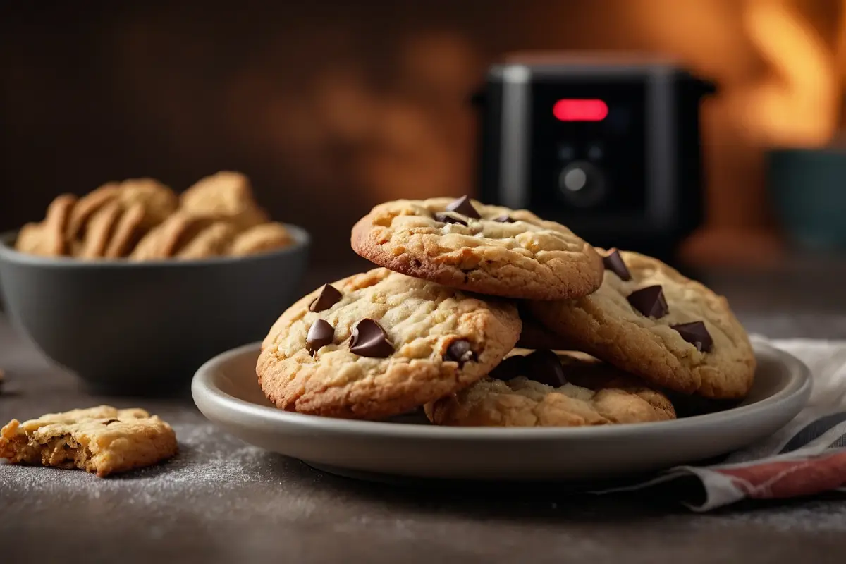 Delicious Air Fryer Cookies on a Plate